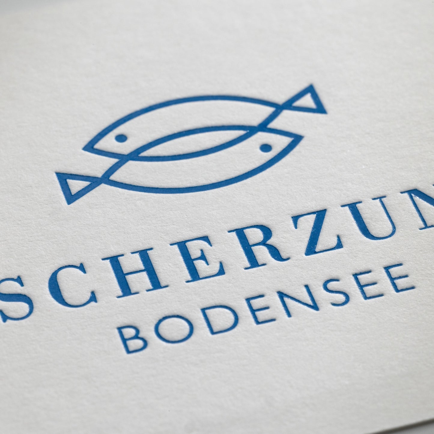 Colorplan Visitenkarte mit Heißfolienprägung: Beispiel FISCHERZUNFT