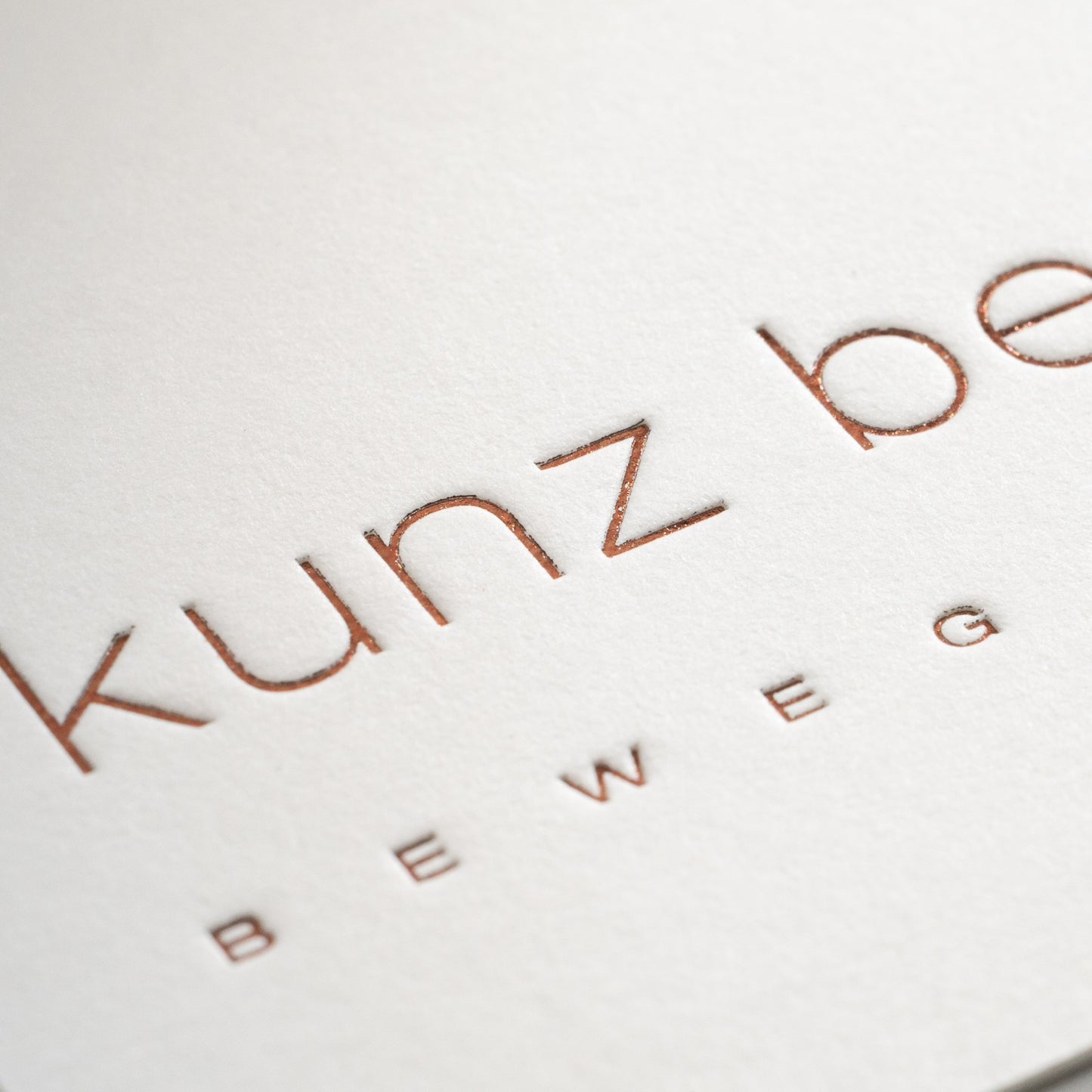 Metapaper Visitenkarten mit Heißfolienprägung: Beispiel KURZ BETONTECHNIK (A) ###