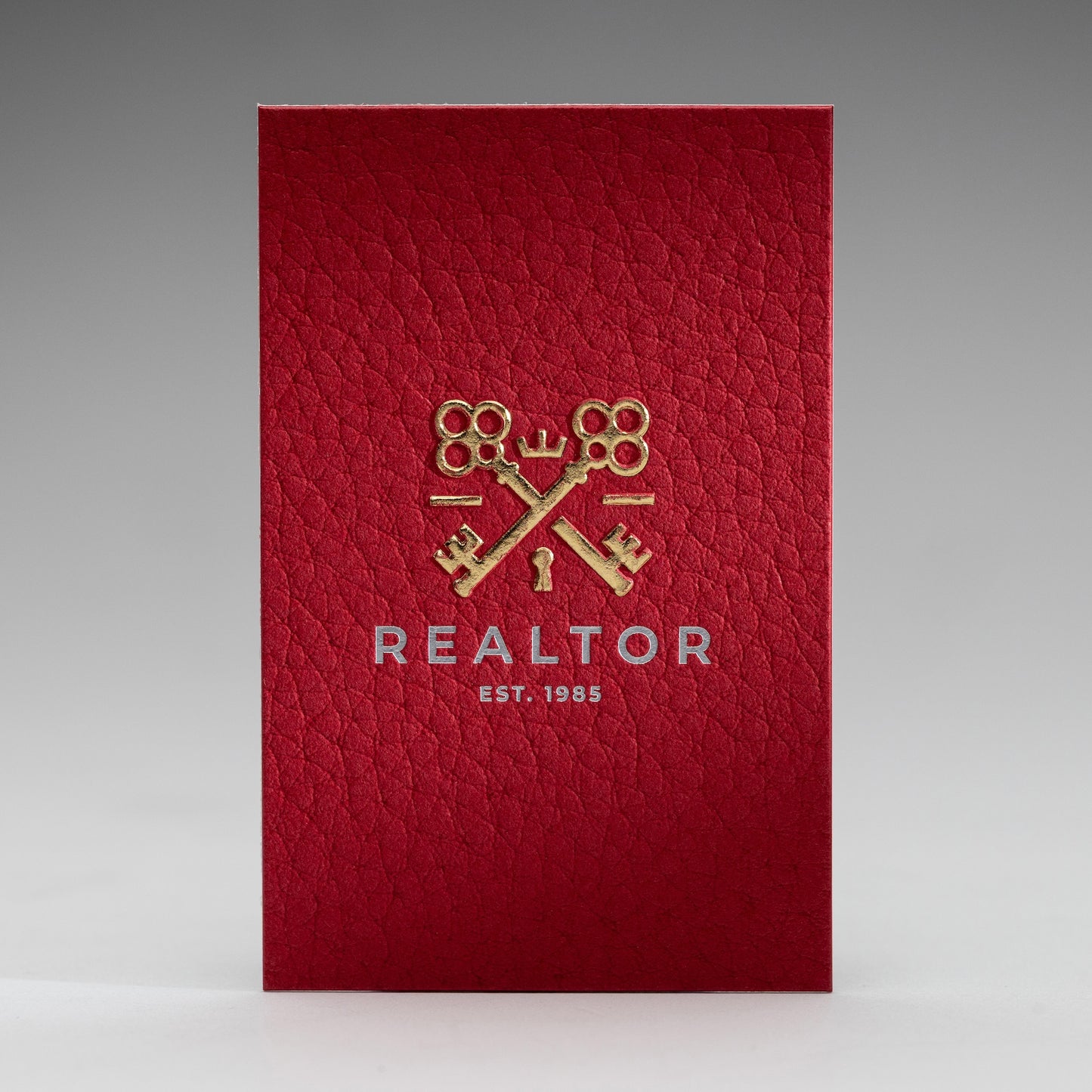 Gmund Heather Visitenkarten mit Reliefprägung: Beispiel REALTOR