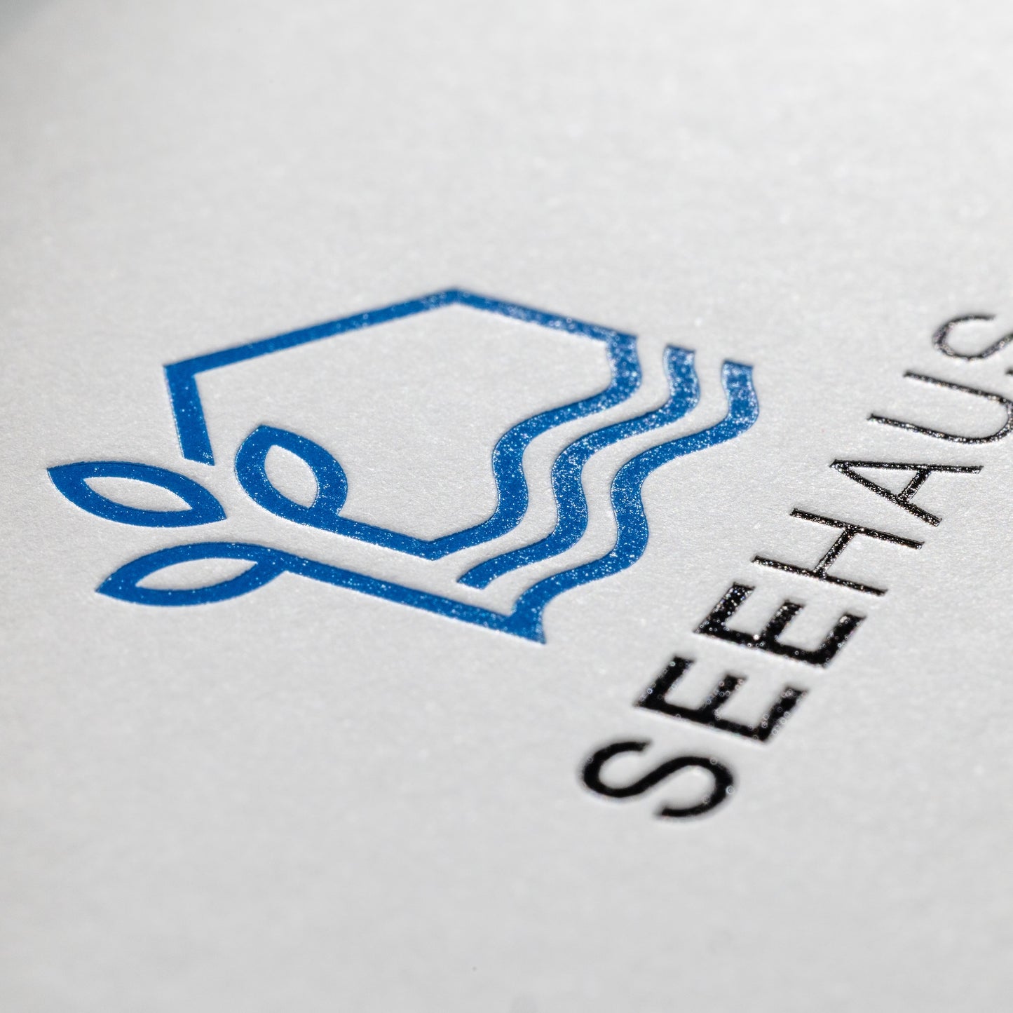 Visitenkarten mit Heißfolienprägung: Beispiel SEEHAUS